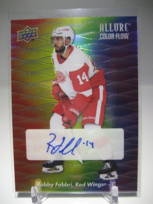 2023-24 Upper Deck Allure Color Flow Full Rainbow Robby Fabbri #CFA-RF Auto