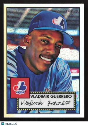 2007 Topps Rookie 1952 Edition Vladimir Guerrero #DFC1 Debut Flashbacks Chrome Refractors SN