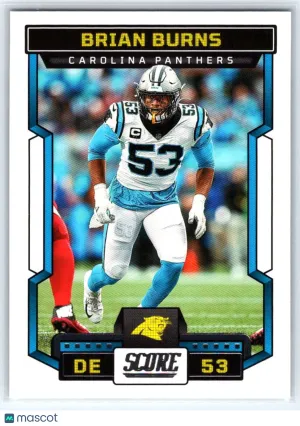 2023 Score Brian Burns #48 Carolina Panthers