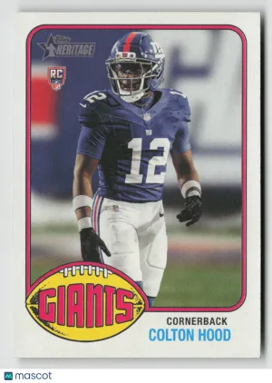 2026 Topps Heritage Colton Hood #280 RC