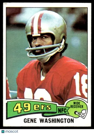 1975 Football Gene Washington #165