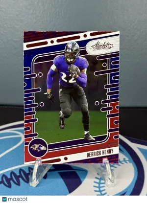 2024 Panini Absolute Derrick Henry #8 Red and Blue Baltimore Ravens