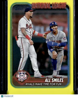 2024 Topps Update Series Francisco Lindor Orlando Arcia #US154 Yellow