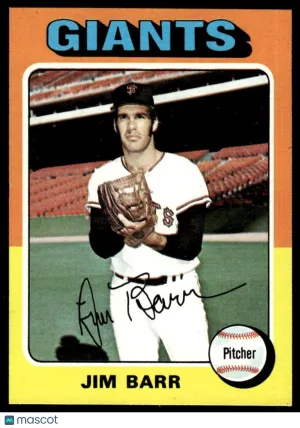 1975 Baseball Card Jim Barr #107