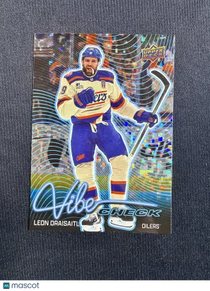 2026-27 Upper Deck Series 1 Leon Draisaitl #VC-28 Vibe Check Speckle