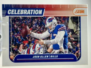 2024 Score #C-JAN Josh Allen Celebration Orange front