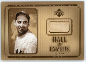 2001 Upper Deck Yogi Berra Hall of Famers Game Used Bat #B-YB