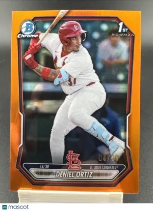 2026 Bowman Deniel Ortiz #BCP-22 Orange Refractor / Parallel/Variety