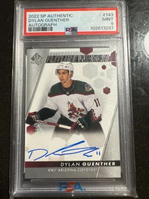 Dylan Guenther Future Watch Auto /999 Psa 9