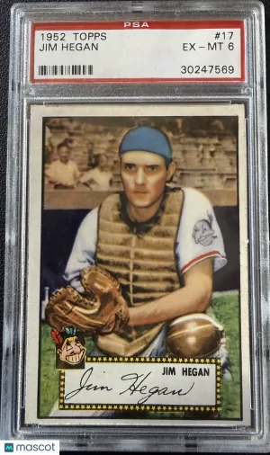 1952 Topps Jim Hegan #17 PSA 6