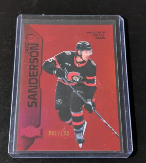 2023-24 Skybox Metal Universe - Red PMG - Jake Sanderson /100