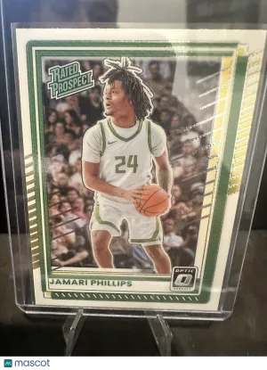 2025 Panini Donruss Optic Jamari Phillips #96 Arizona Wildcats Basketball Card