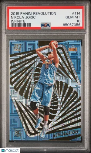 2015 Panini Revolution Nikola Jokic #114 Infinite PSA 10 POP 15