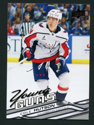 2026-27 UD Series 1 #223 Cole Hutson Young Guns Washington Capitals