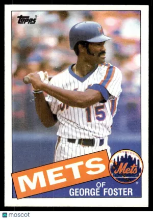 1985 Baseball Card George Foster #170
