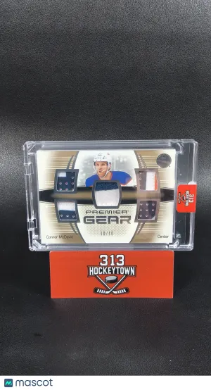 2025-26 Upper Deck Premier Gear Gold Connor McDavid #PG-CM /10 Patch