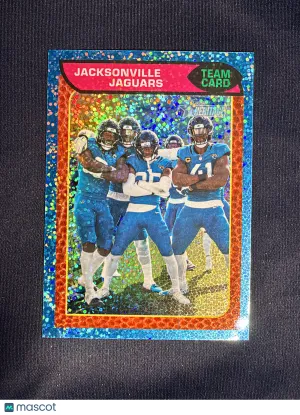 2026 Topps Heritage Jacksonville Jaguars #365 Chrome Light Blue Sparkle