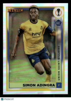 2022-23 Merlin Chrome UEFA Club Competitions Simon Adingra #141 Refractor RC