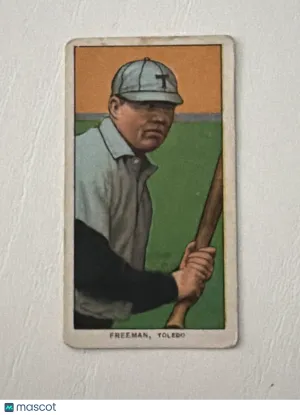1909 T206 Sweet Caporal Buck Freeman VG-EX No Creasing Baseball Card Toledo Mud Hens
