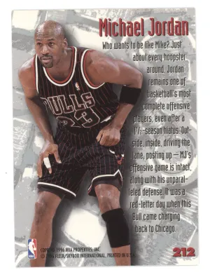 1995 Fleer Metal Michael Jordan #212 back