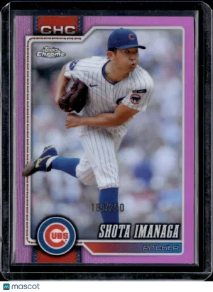 2024 Topps Chrome Shota Imanaga #161 Magenta Refractor /250