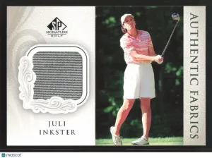 2004 SP Signature Juli Inkster #AF-JI Authentic Fabrics MEM