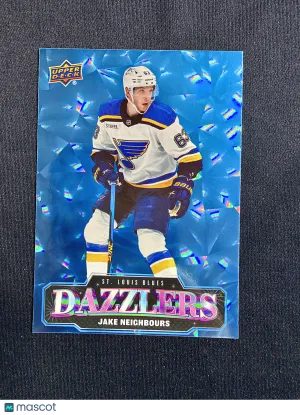2026 Upper Deck Series 1 Jake Neighbours #DZ-3 Dazzlers Blue