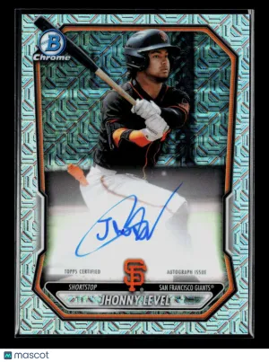 2025 Bowman Chrome Jhonny Level #BMA-JLE Mojo Refractor Auto