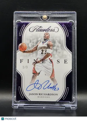 2025 Panini Flawless Finesse Signatures Jason Richardson Purple 1 / 3