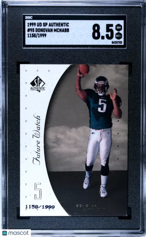 1999 Upper Deck SP Authentic Donovan Mcnabb /1999 Rookie #95 SGC 8.5 Philadelphia Eagles