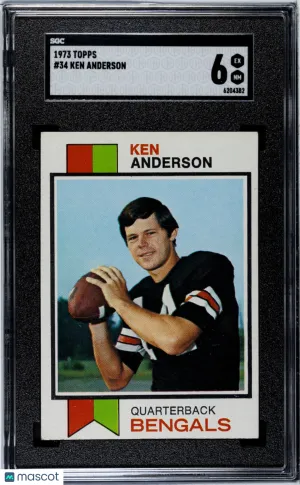 1973 Topps Ken Anderson #34 SGC 6