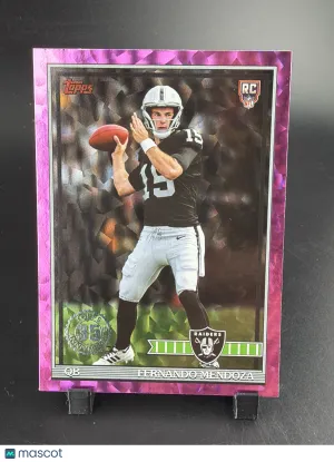 2026 Topps Fernando Mendoza #91TR-1 Pink Crackle RC