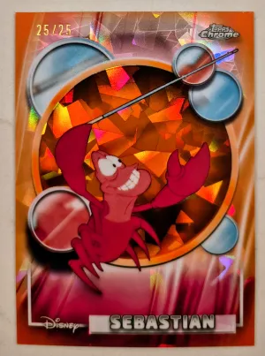 2026 TOPPS CHROME DISNEY SAPPHIRE ORANGE SEBASTIAN 25/25 #107