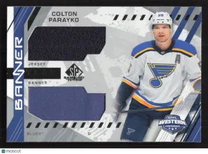 2021-22 SP Game Used Colton Parayko #BYA-PA 2021 NHL Western Conference Banner Year Jersey Relics MEM