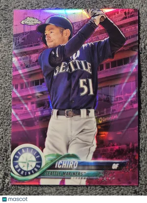 2018 Topps Chrome Update Series #HMT45 Ichiro Suzuki Pink Refractor