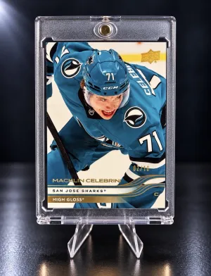 Macklin Celebrini Upper Deck 2025-26 Series 1 #136 High Gloss /10