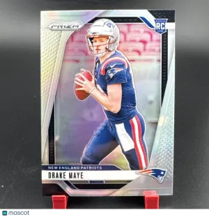 2024 Panini Prizm Drake Maye #329 Silver Prizm Rookie