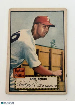 1952 Topps Andy Hansen #74 Light wrinkle