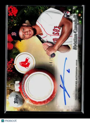 2025 Topps Holiday Mega Baseball Kristian Campbell #PAR-KC RC 04/5 Auto
