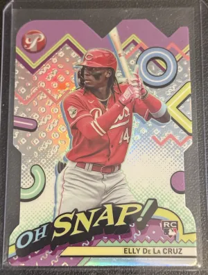 Elly De La Cruz 2024 Topps Pristine #OH-1 Oh Snap! Refractors Cincinnati Reds front