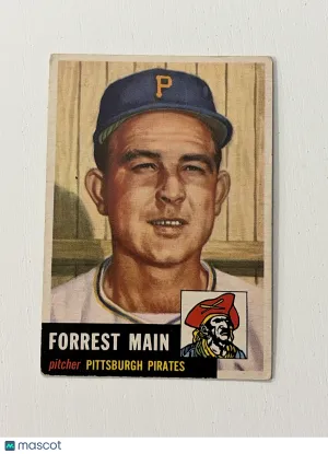 1953 Topps Forrest Main #198 Nicely Centered VG-EX