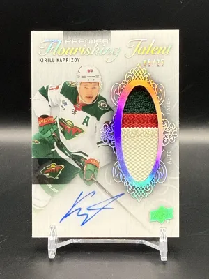 23-24 Premier Kirill Kaprizov Flourishing Talent Patch Auto /25
