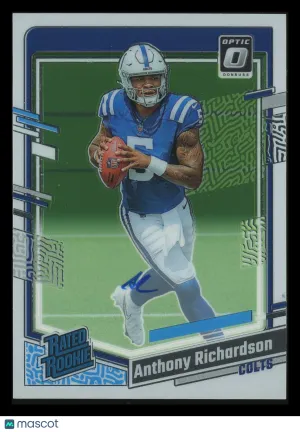 Anthony Richardson 2023 Panini Donruss Optic Blue RPS Autographs 52/99 #247 Indianapolis Colts