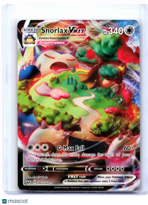 2020 Pokemon—Snorlax VMAX #142/202 Sword & Shield Base Set—Ultra Rare Holo