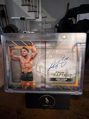 2024 Topps Knockout UFC #FTR-HC Henry Cejudo From the Rafters Autograph Book #/25