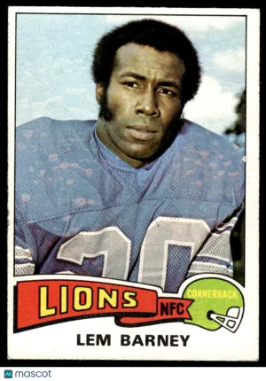 1975 Football Lem Barney #365