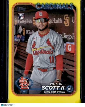 2024 Topps Update Series Victor Scott II #US77 Yellow RC