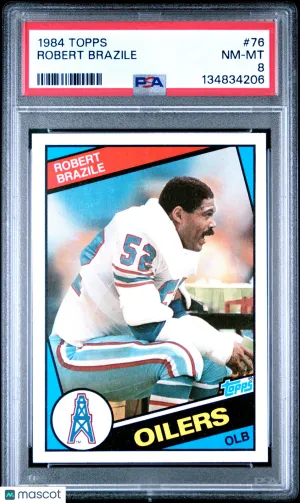 1984 Topps Robert Brazile #76 PSA 8