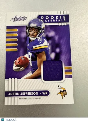 2020 Panini Absolute Football Rookie Materials Justin Jefferson #13 Memorabilia