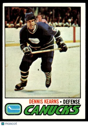 1977 Hockey Card Dennis Kearns #175